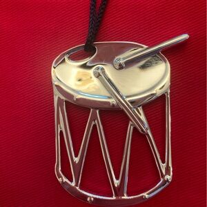 Rosendahl Copenhagen Silver Drum Ornament